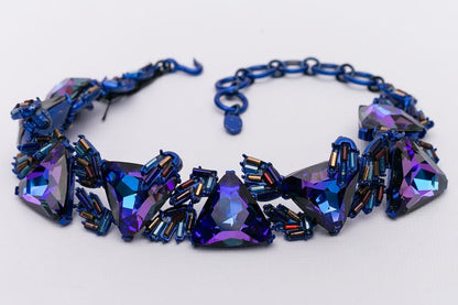 Collier bleu Christian Lacroix