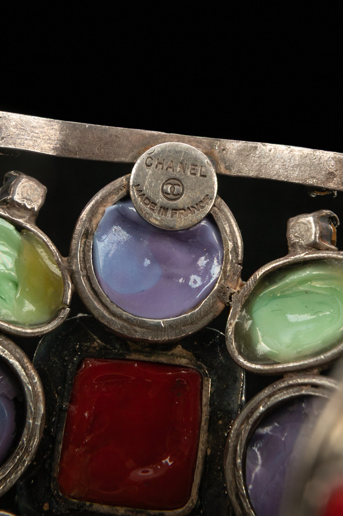Bracelet en pâte de verre Chanel
