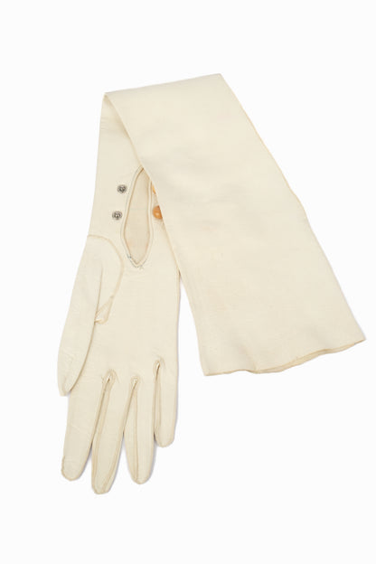 Longs gants vintage en cuir