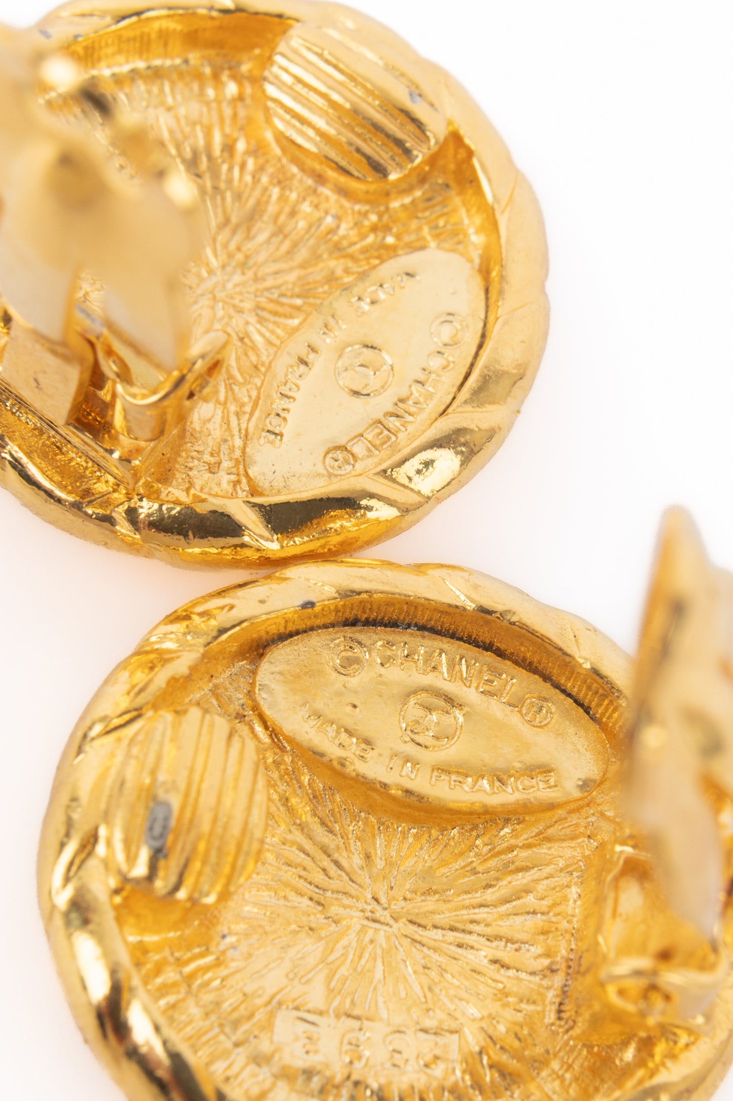 Boucles d'oreilles cc Chanel 1980's