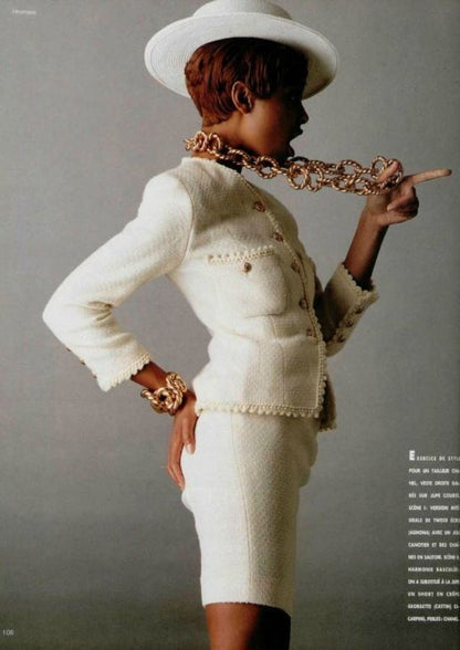 Ceinture dorée Chanel Printemps-Eté 1990