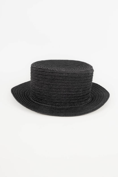 Chapeau de paille noire