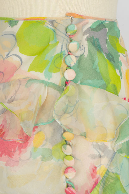 Jupe fleurie John Galliano