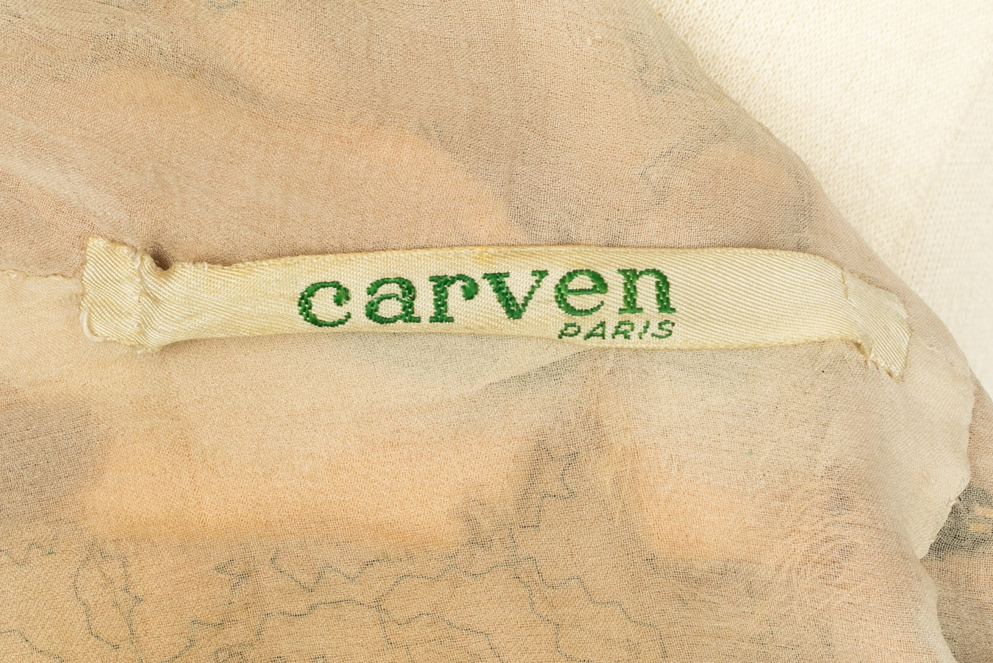 Robe brodée Carven 1960's