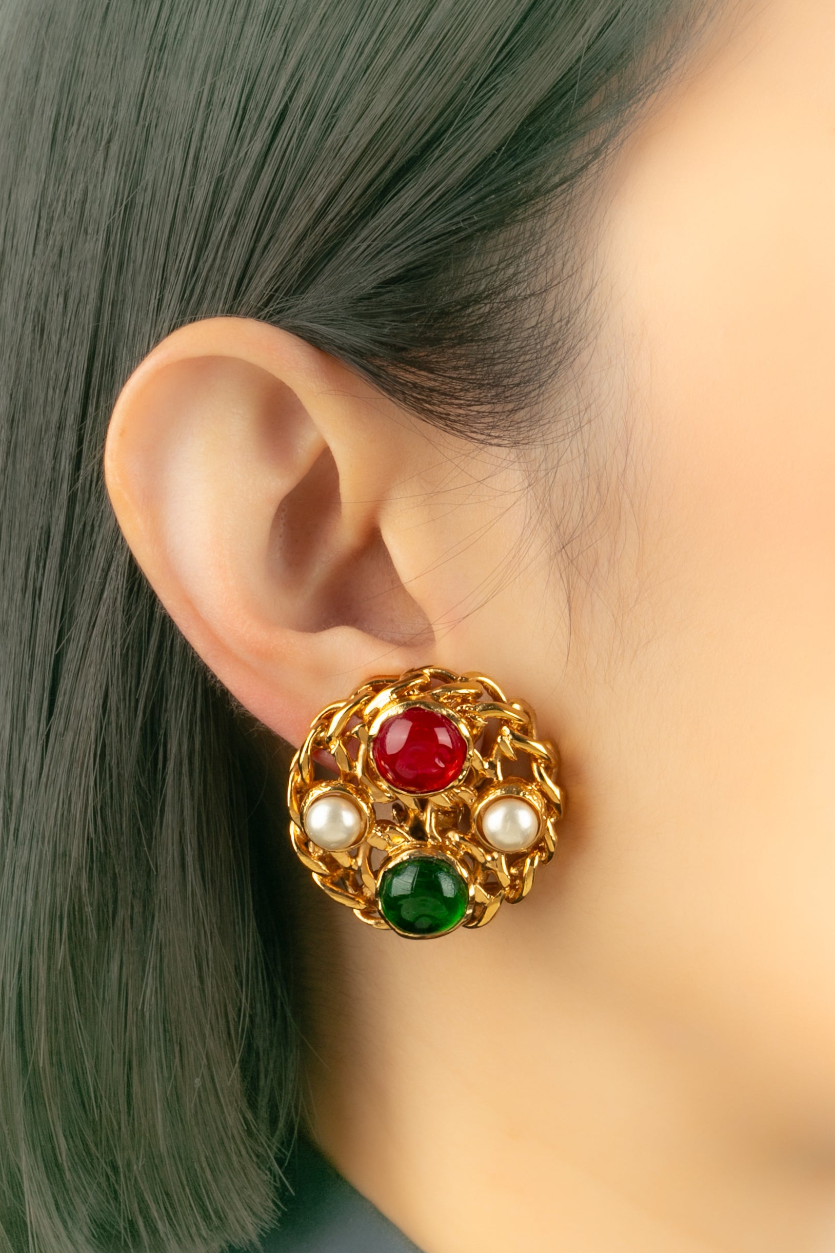 Boucles d'oreilles Chanel Haute Couture