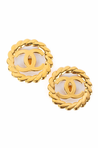 Boucles d'oreilles cc Chanel 1990's