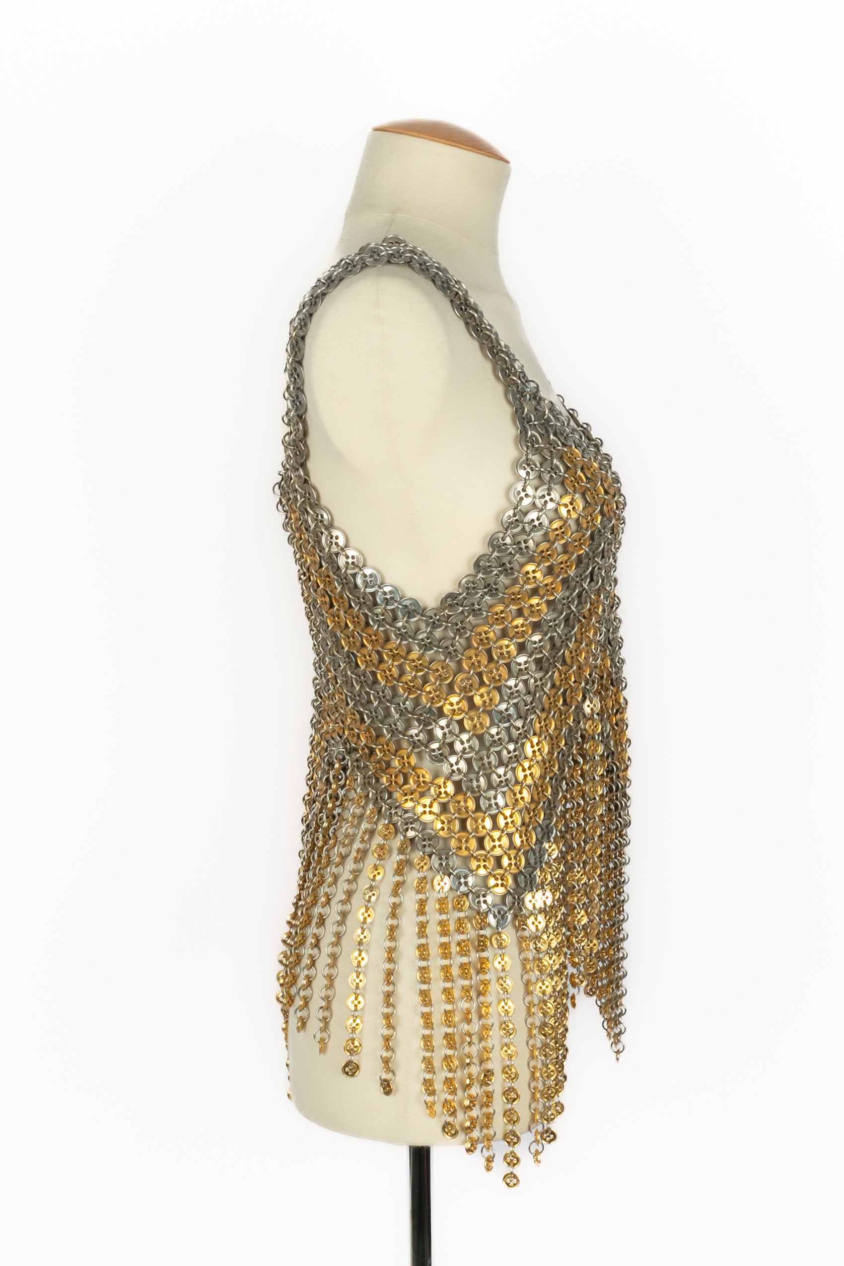Top "Boutons" Paco Rabanne Haute Couture Eté 1970