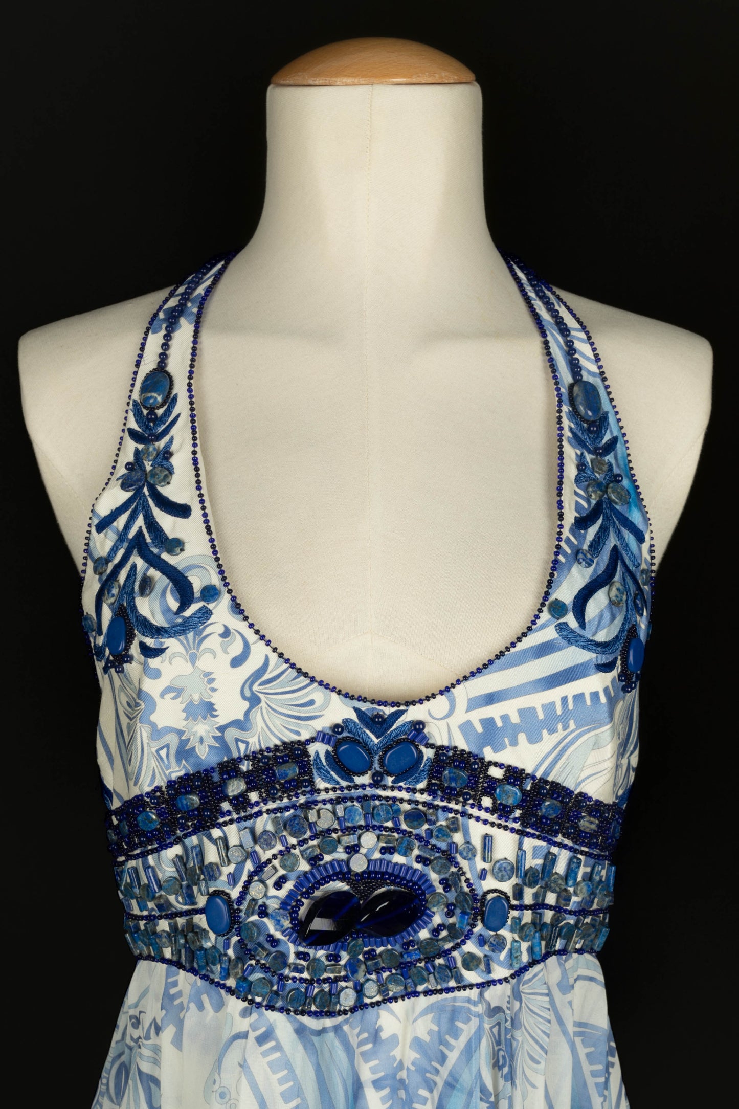 Robe bleue Pucci 