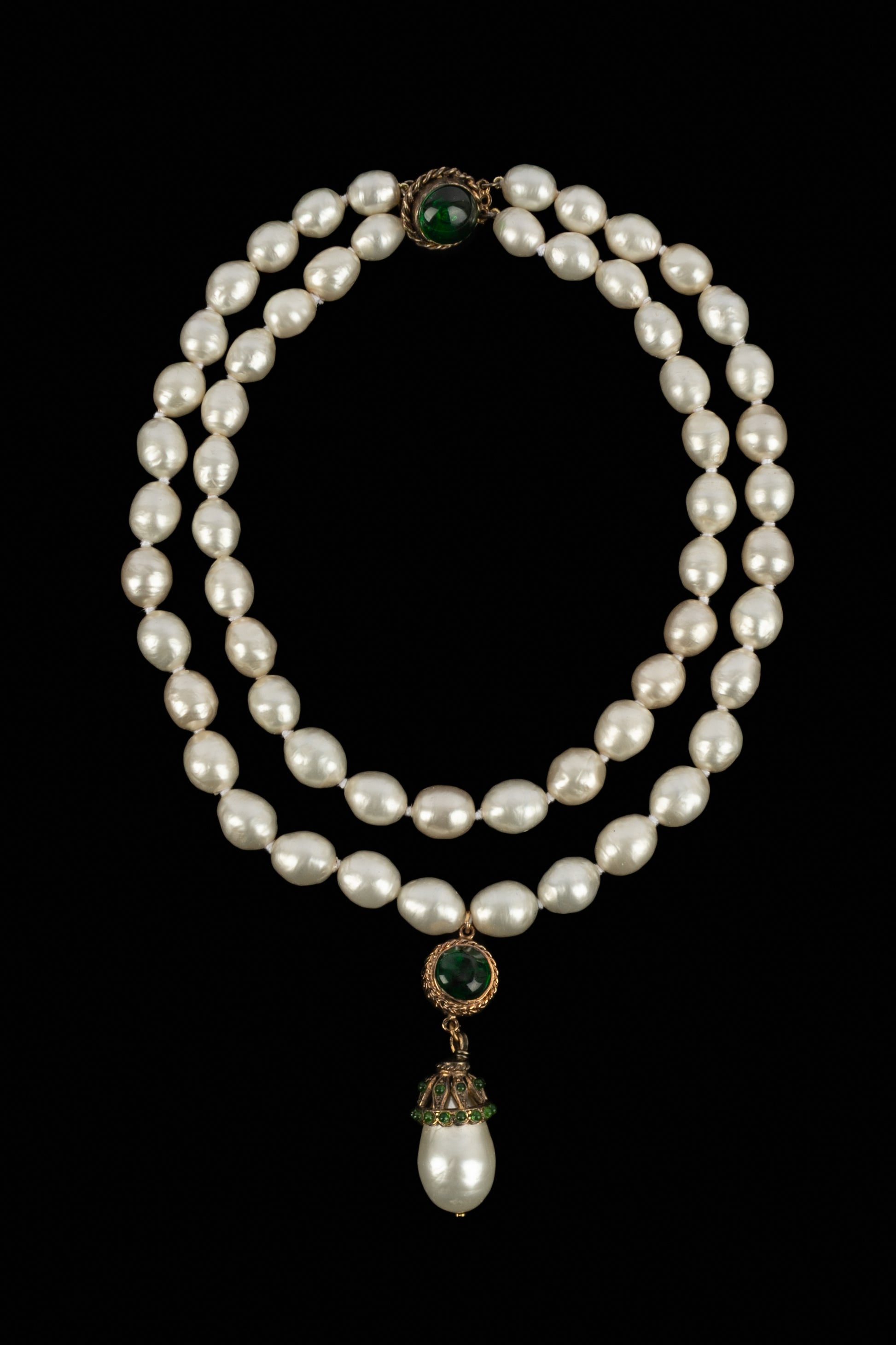 Collier de perles Chanel 1980's