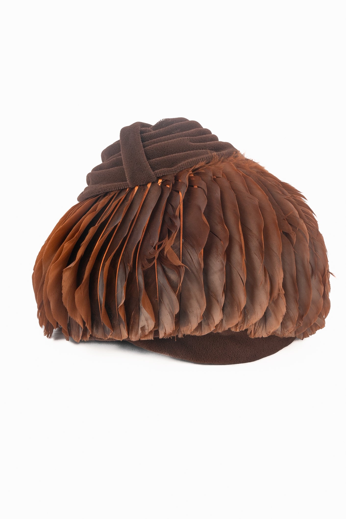 Chapeau vintage en plumes