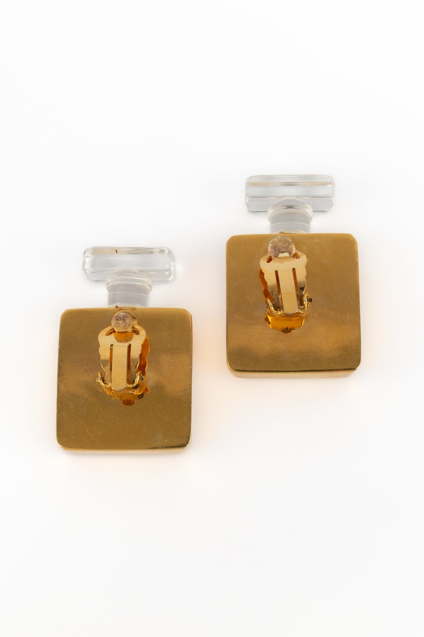 Boucles d'oreilles "flacon de parfum" Chanel