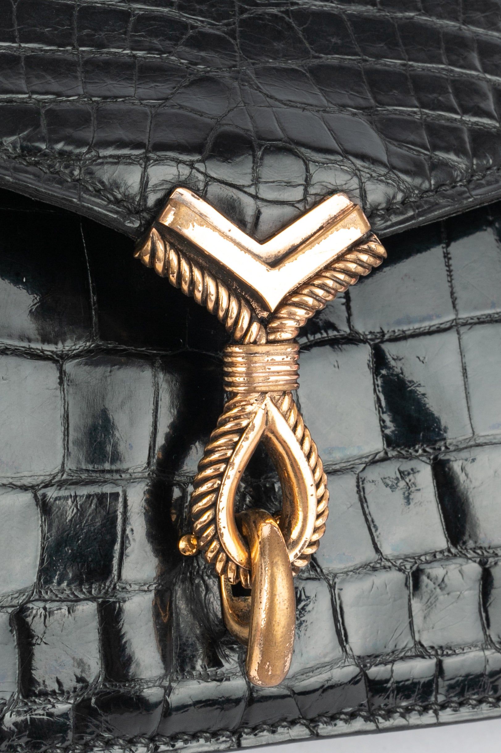 Sac "Cordeau" en crocodile Hermès 