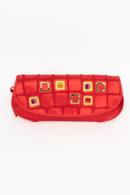 Sac pochette en satin Dior 