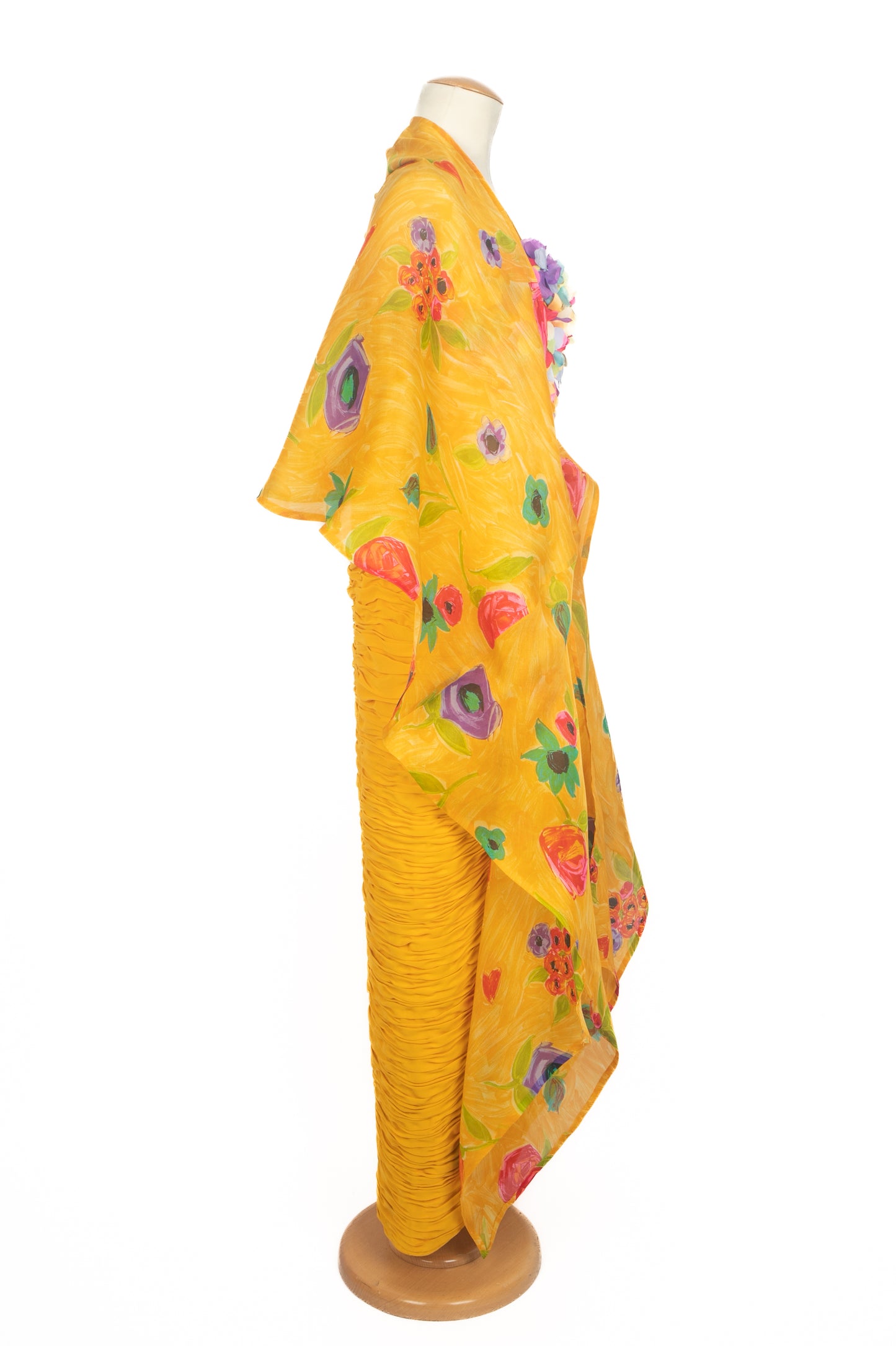 Robe fleuri Jean-Louis Scherrer Haute Couture