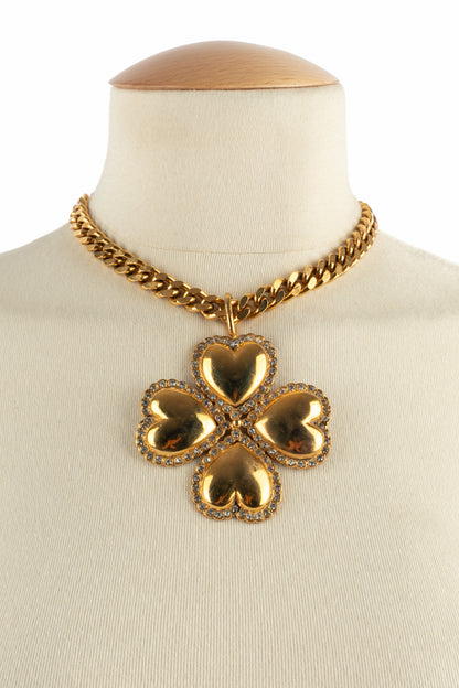 Collier trèfle Chanel 1985's