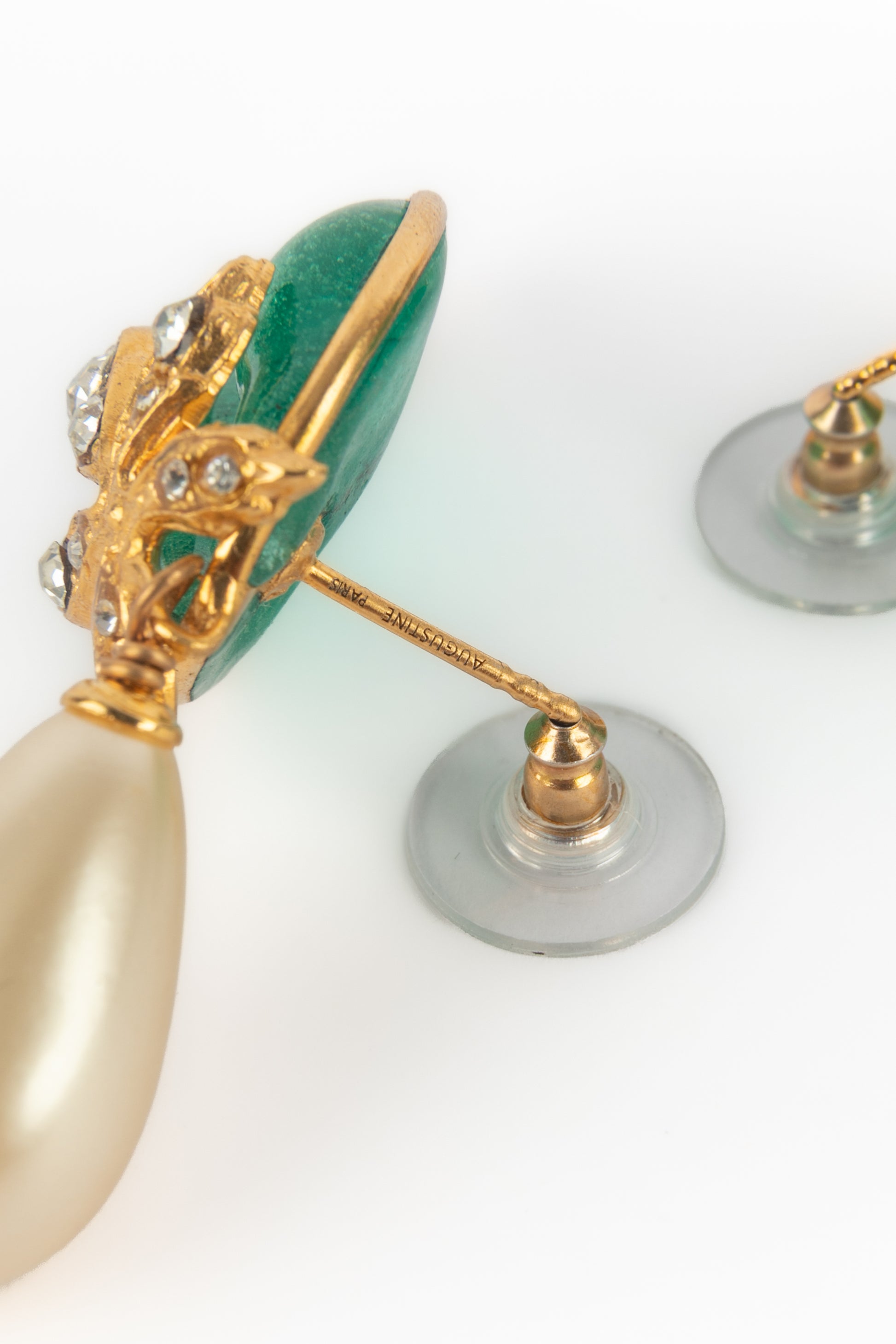 Boucles d'oreilles vertes Augustine