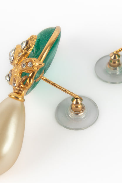 Boucles d'oreilles vertes Augustine