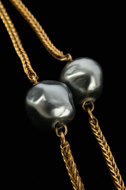Collier sautoir de perles Chanel