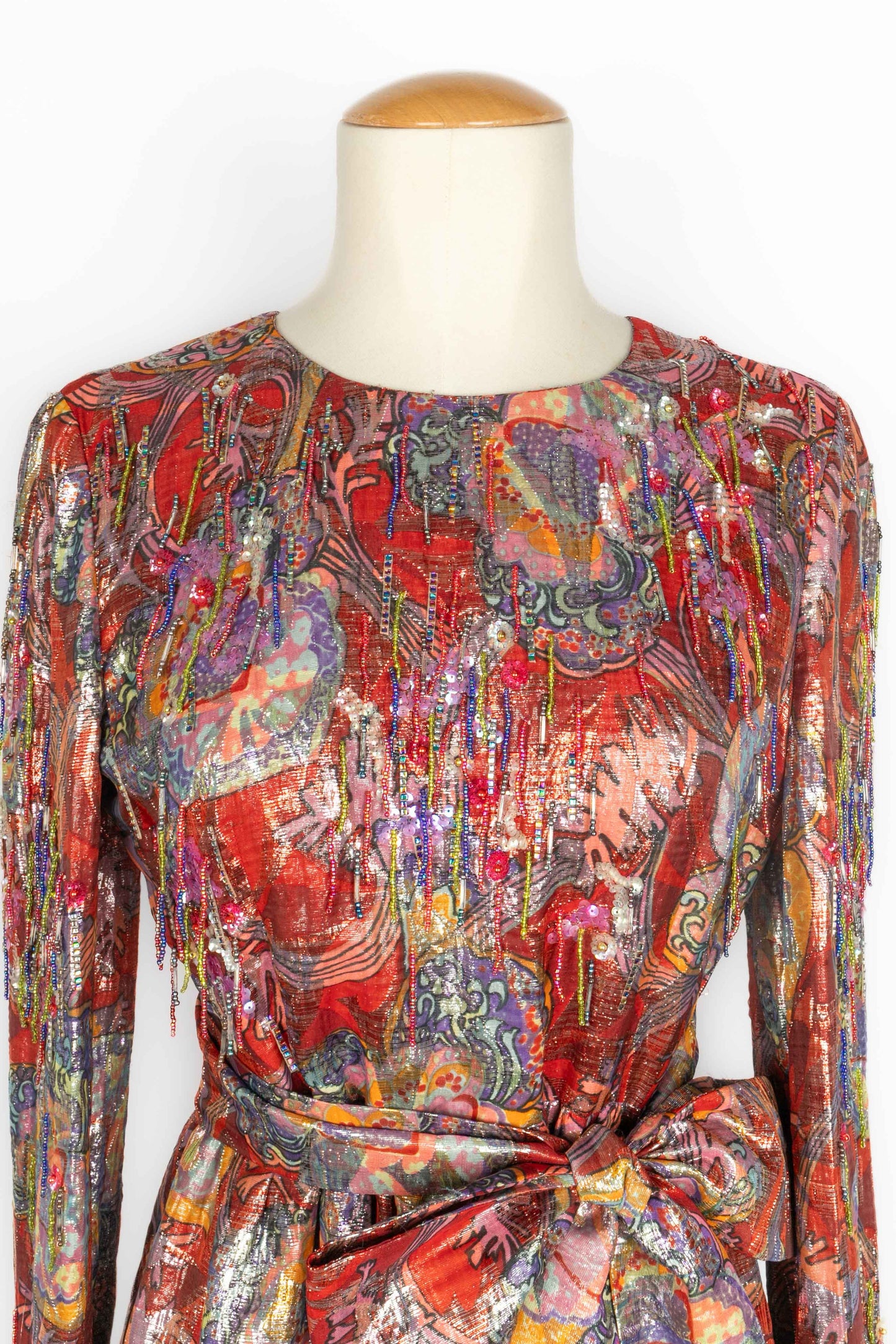 Robe en lamé Dior