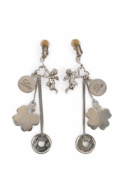 Boucles d'oreilles 'Lucky Charms" Christian Dior 2000's