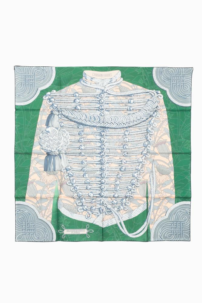 Foulard / Carré "Brandebourgs Fleuris" double face Hermès