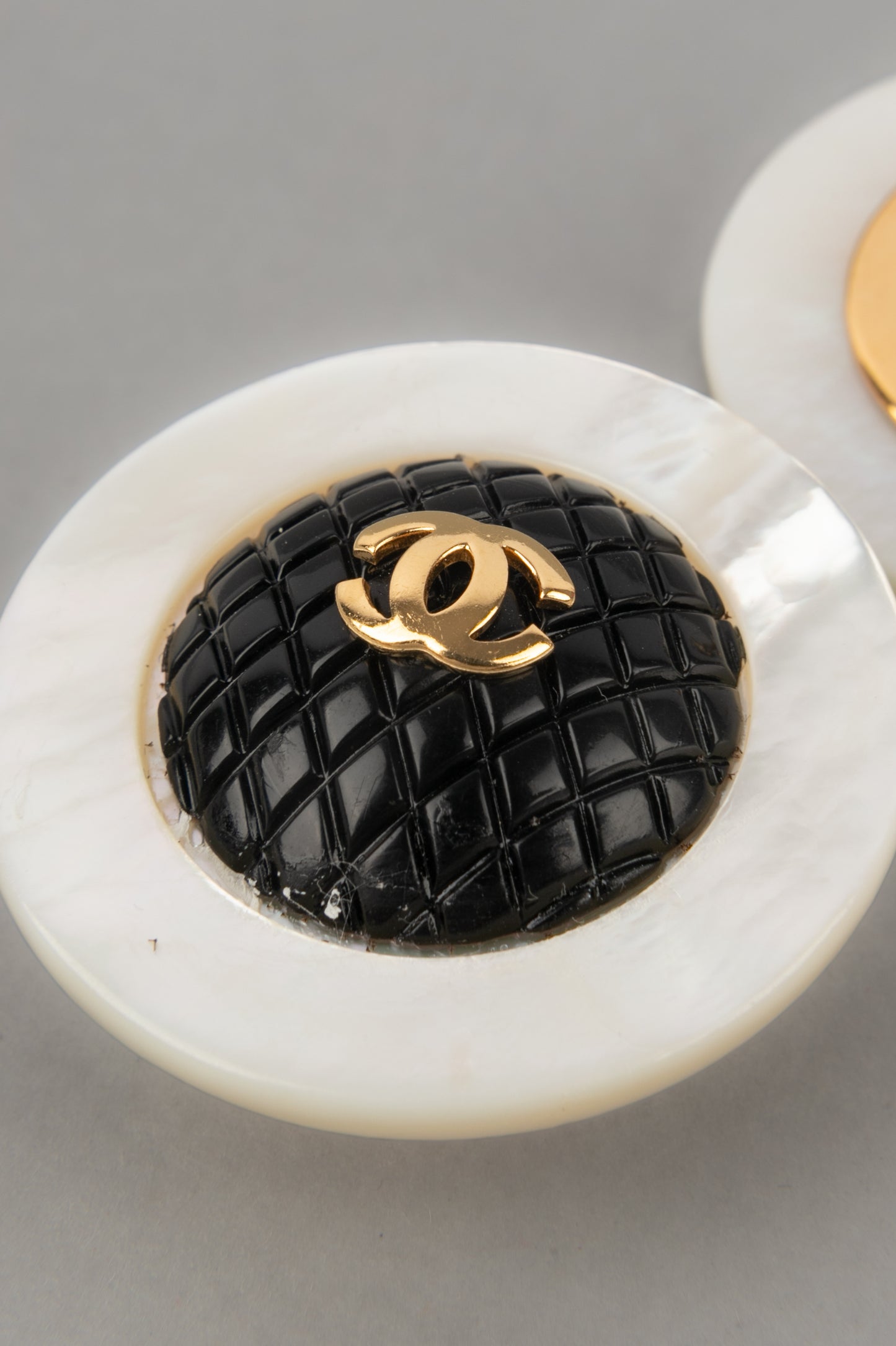 Boucles d'oreilles cc Chanel Haute Couture