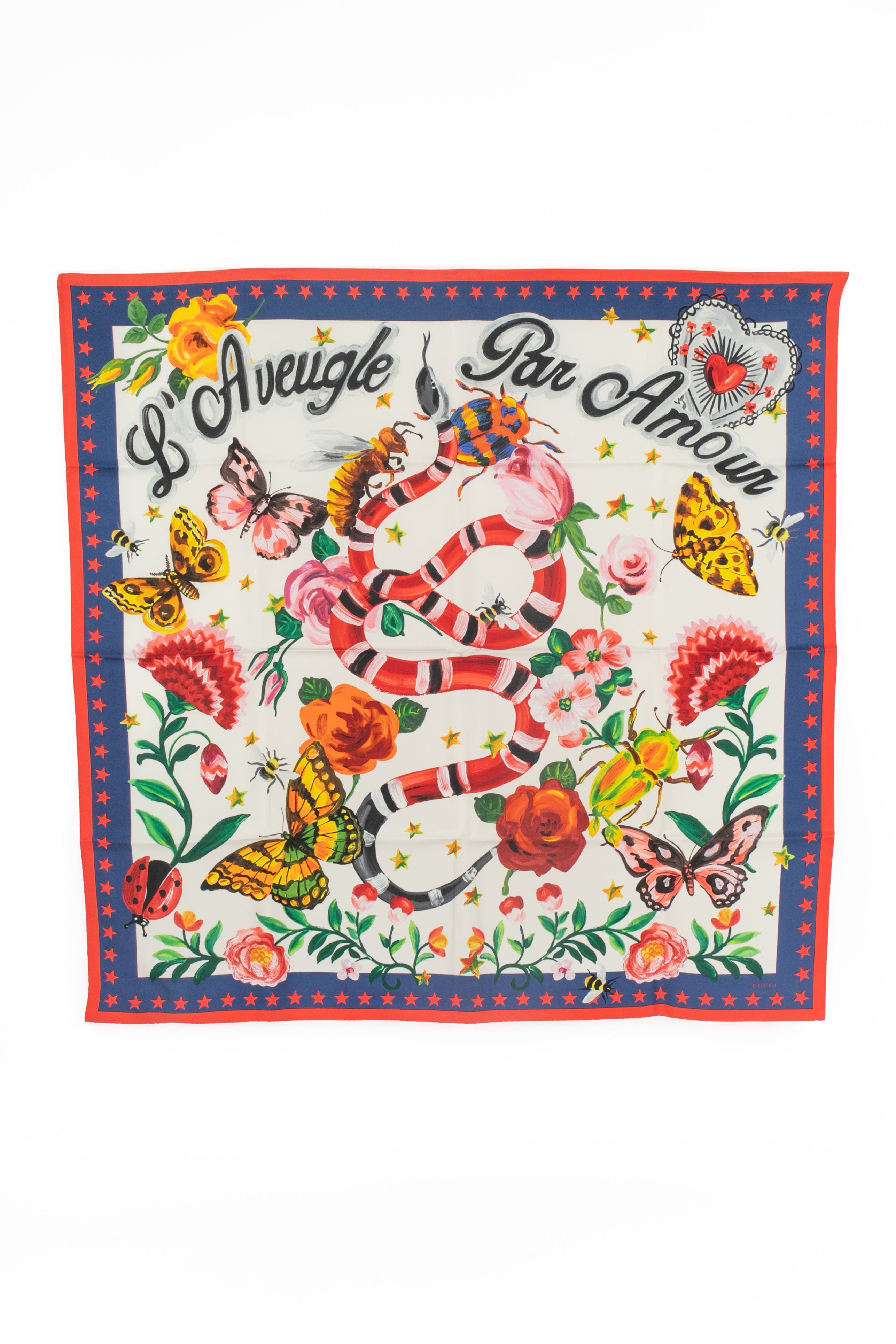 Gucci silk foulard 'L'Aveugle par Amour' Garden Mini Sera