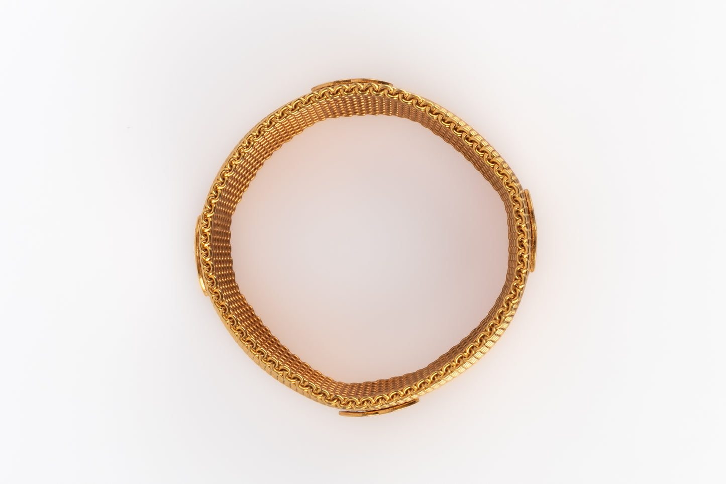 Bracelet doré Chanel 1996