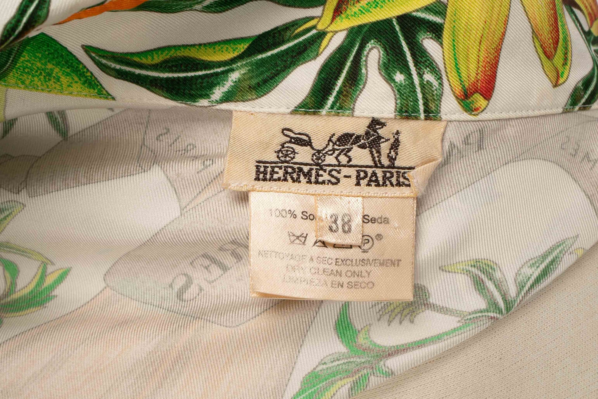 Chemise "Passiflores" Hermès