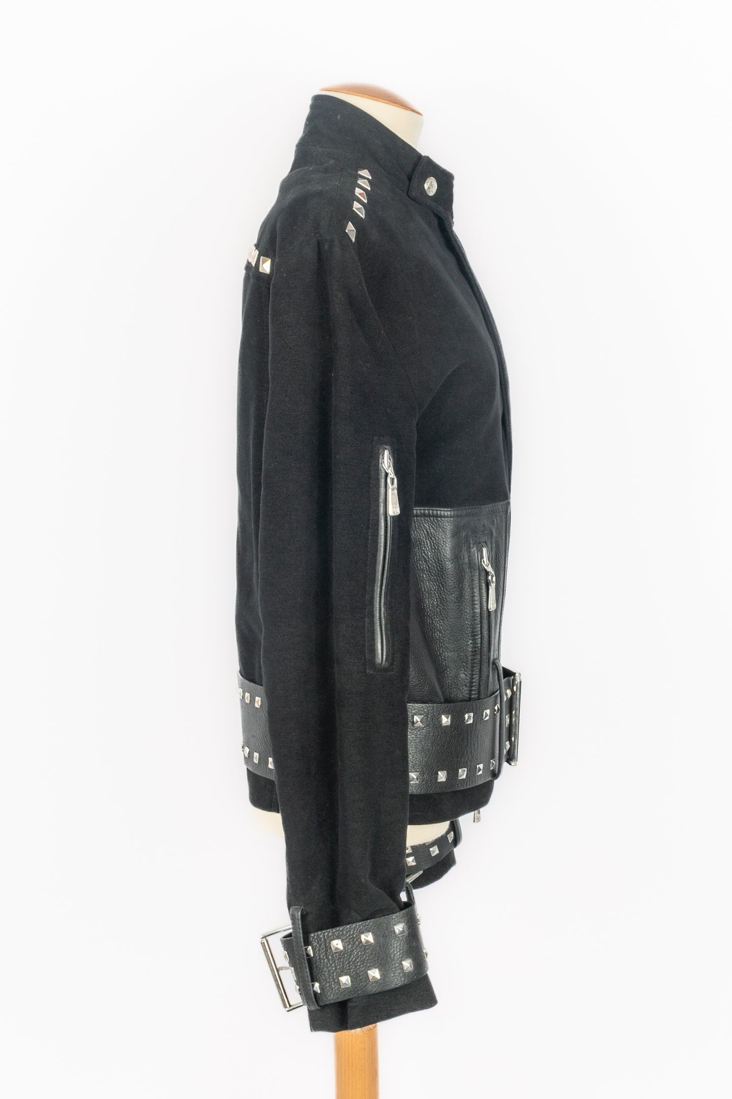 Veste en cuir Versace