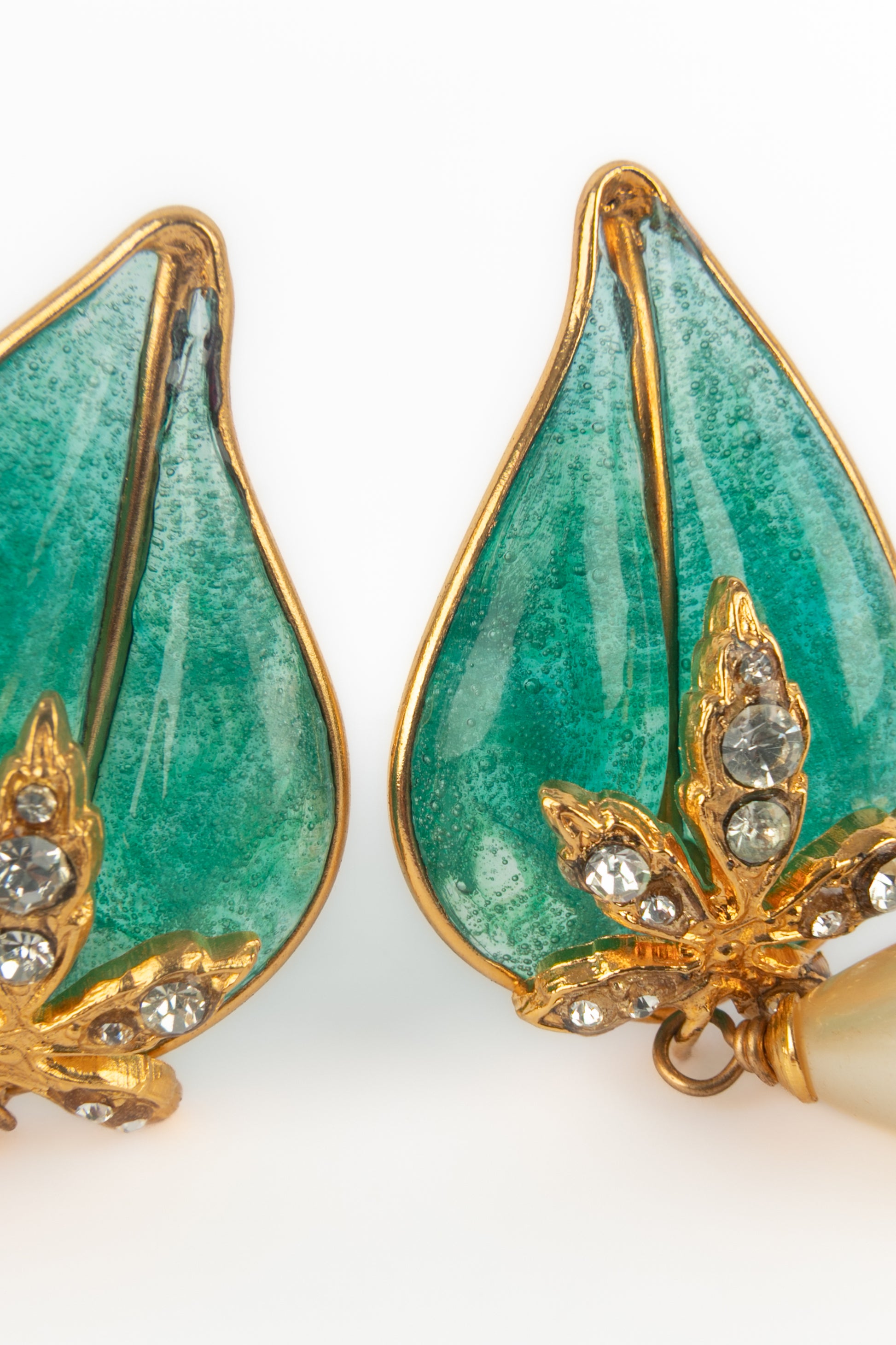 Boucles d'oreilles vertes Augustine