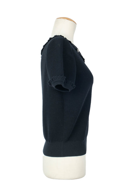 Haut en coton bleu Chanel 