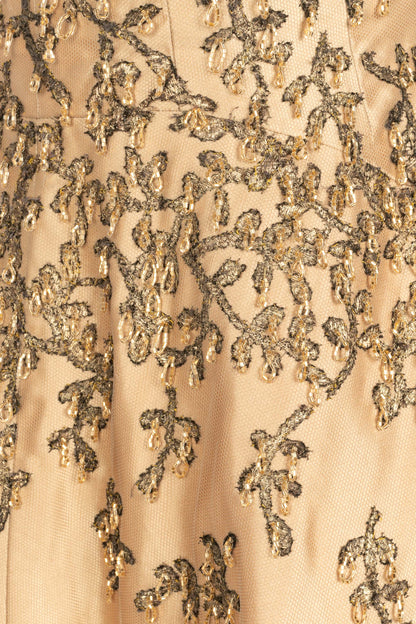 Robe brodée Carven 1960's