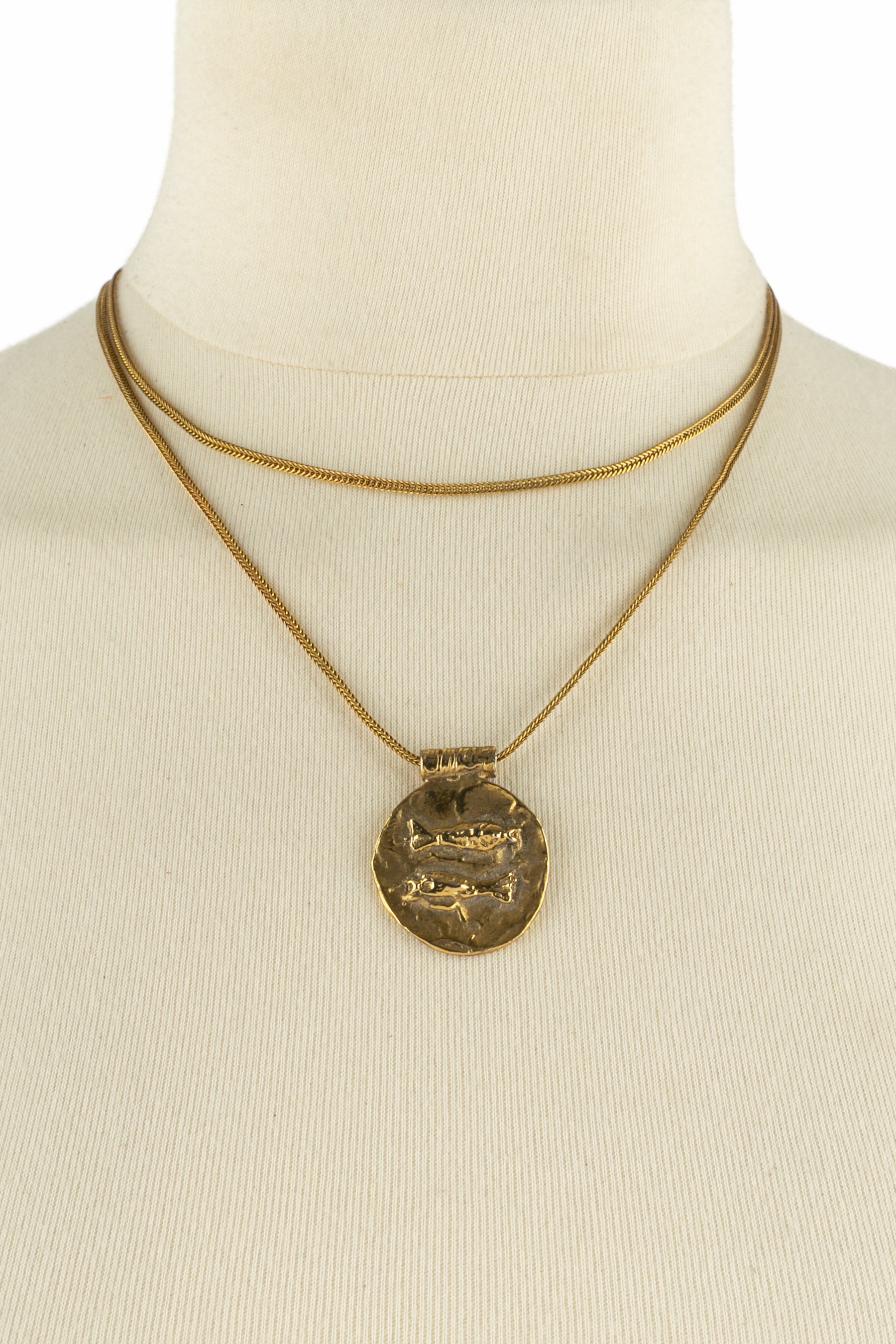 Collier "poissons" Chanel (attribué à)