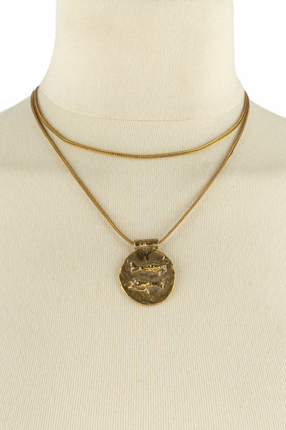 Collier "poissons" Chanel (attribué à)