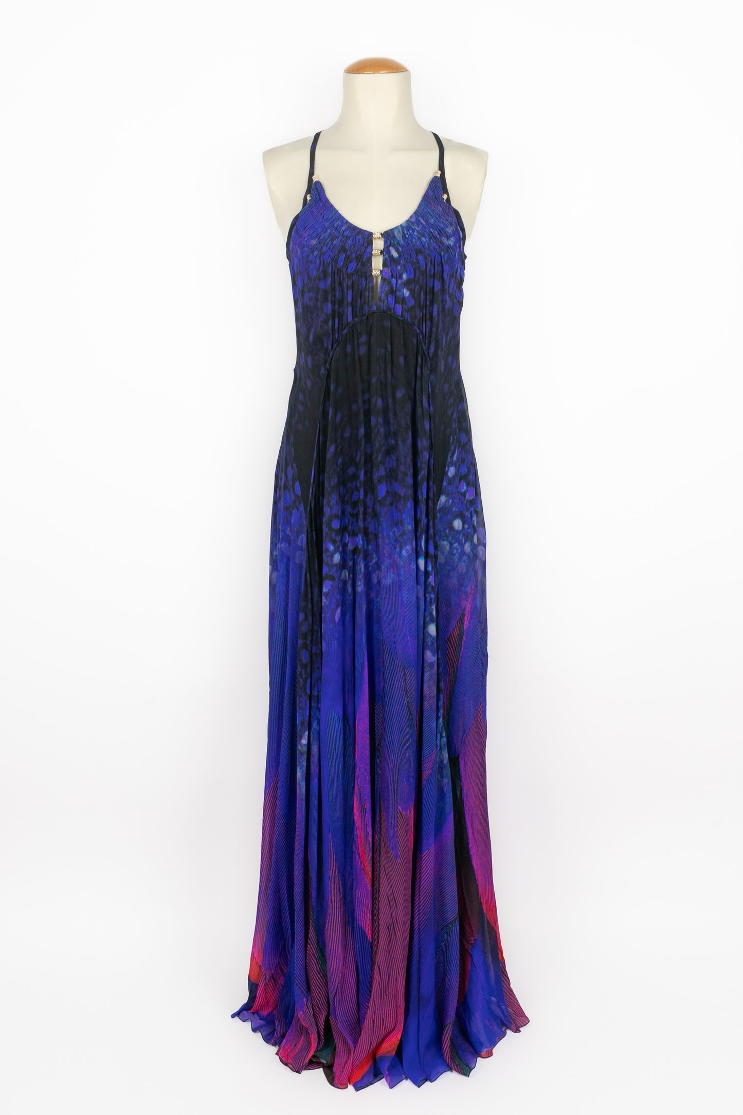 Robe en soie Cavalli