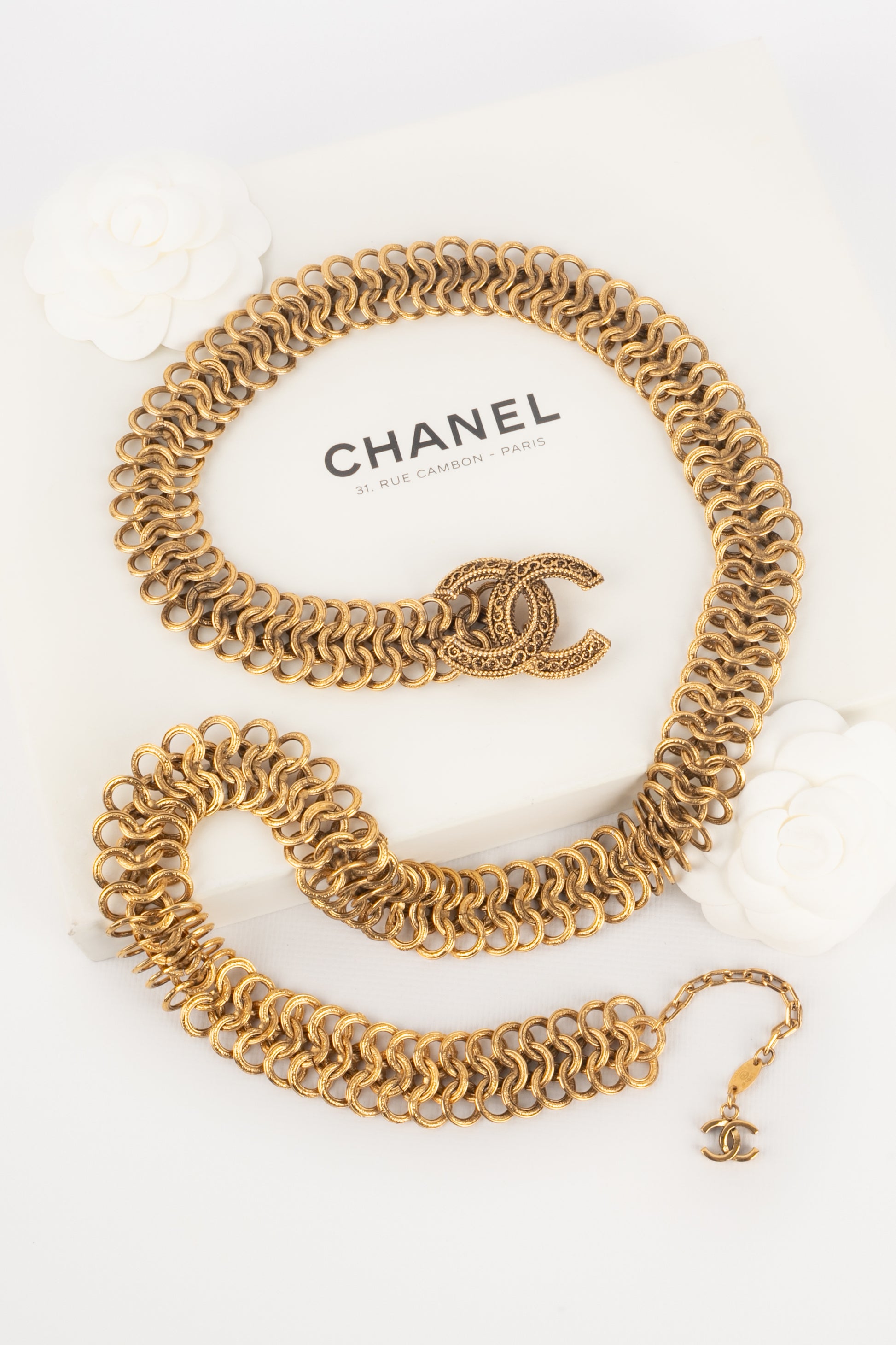 Ceinture cc Chanel 1985