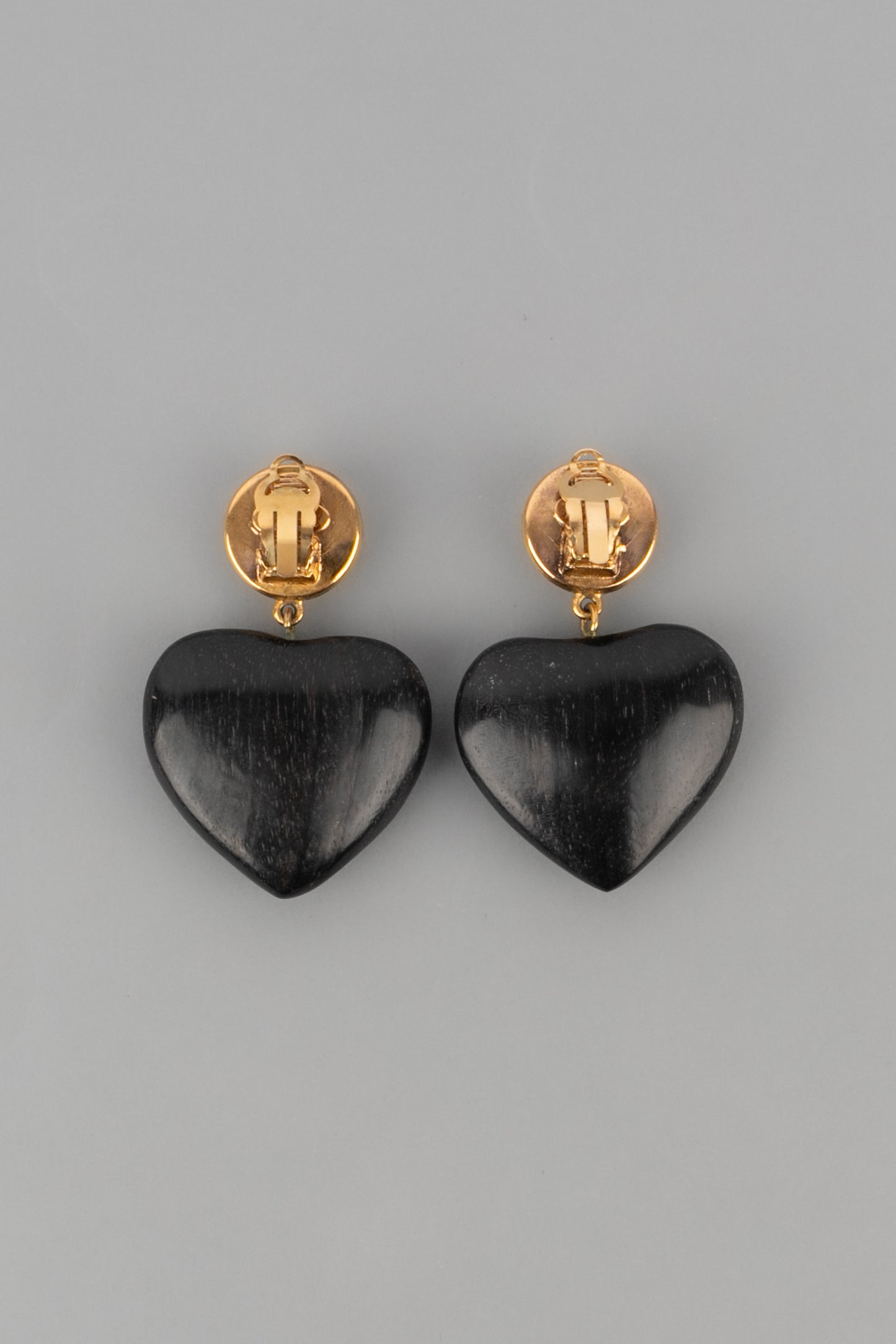 Boucles d'oreilles coeur Chanel 1992