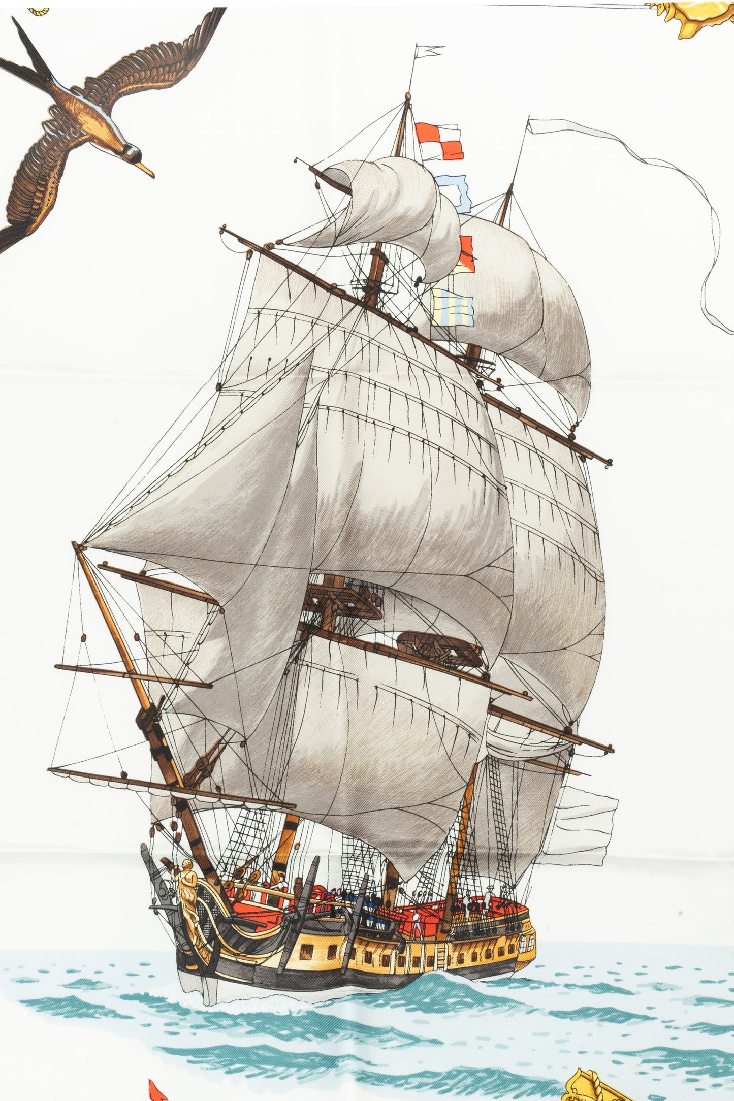 Carré / Foulard "La Flore Frégate de 28 canons" Hermès