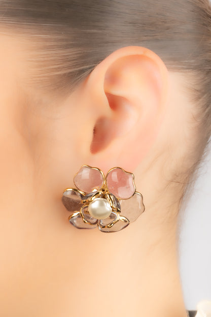 Boucles d'oreilles fleur Augustine