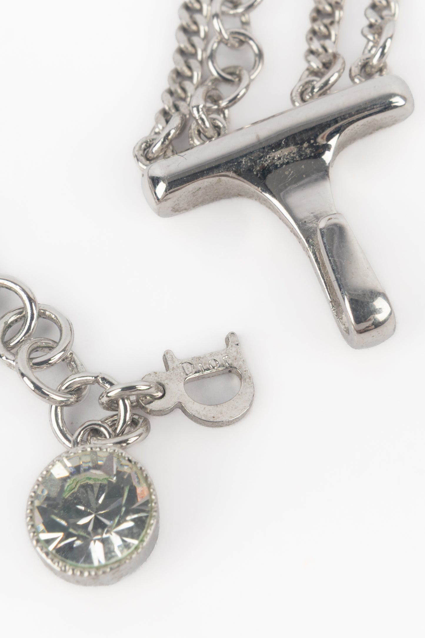 Collier argenté Dior