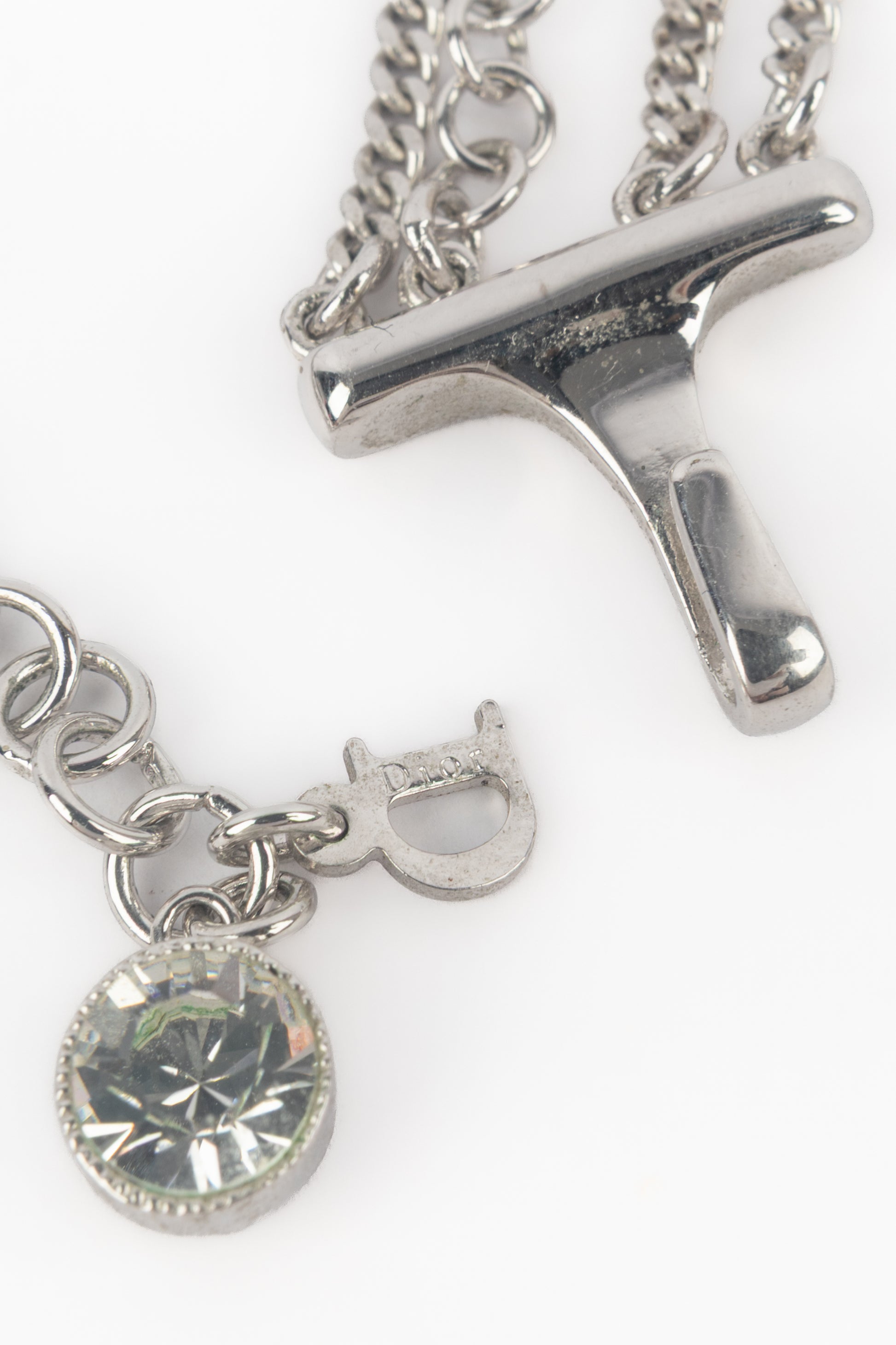 Collier argenté Dior