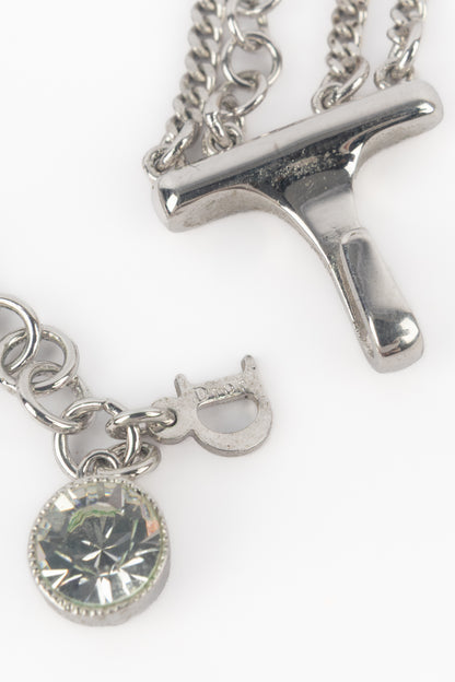 Collier argenté Dior