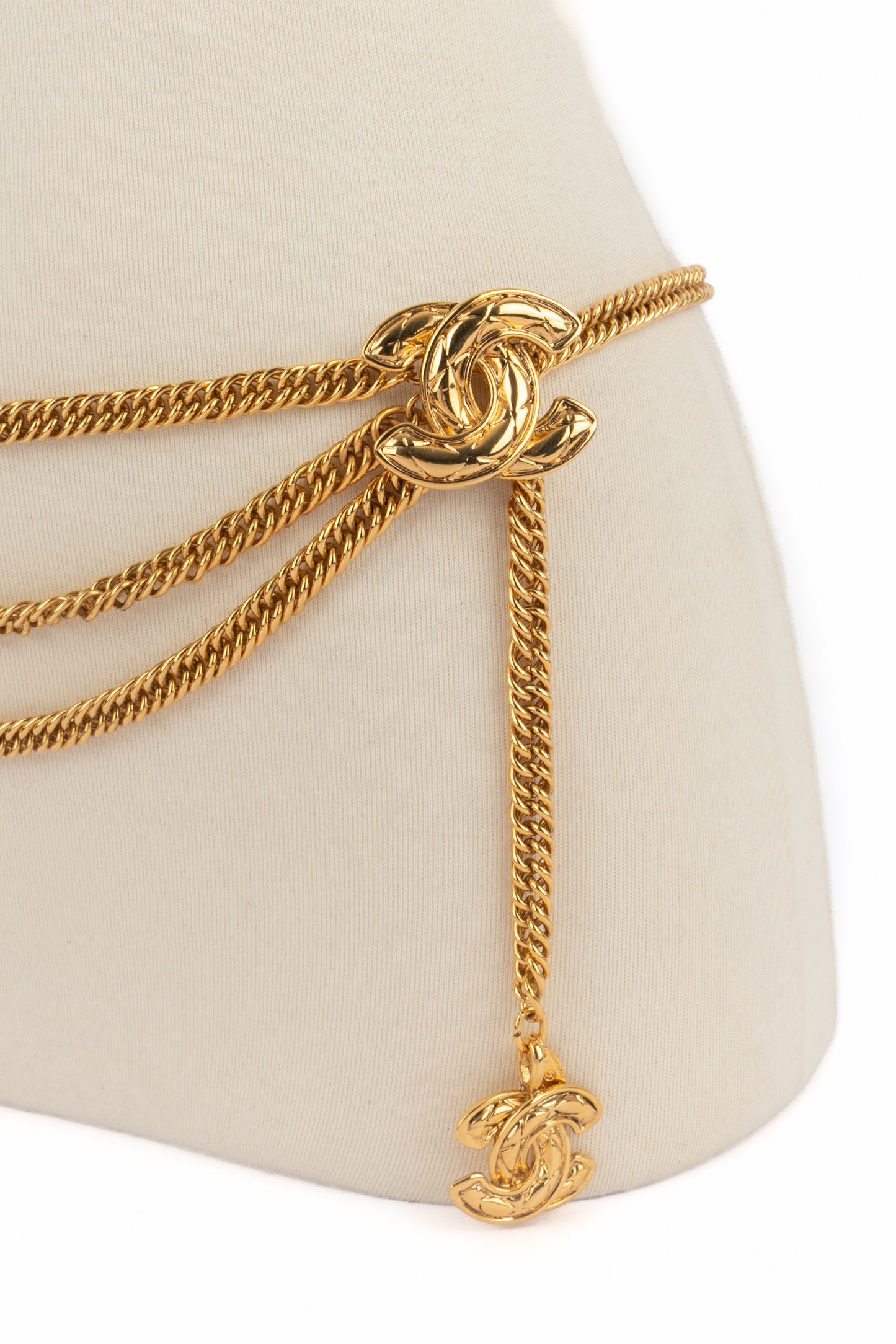 Ceinture cc Chanel 1985-1990's