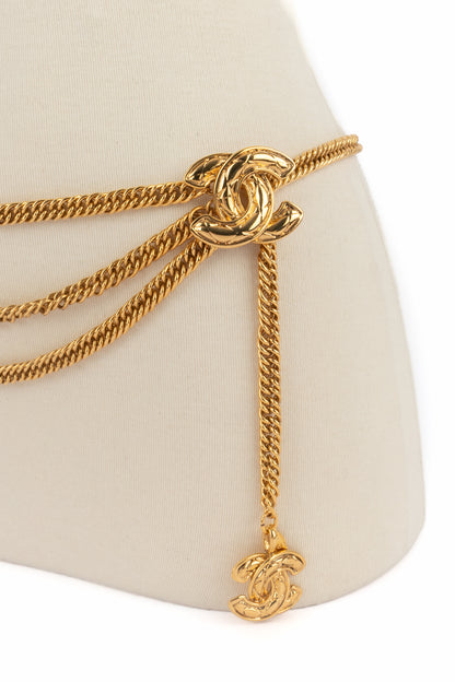 Ceinture cc Chanel 1985-1990's