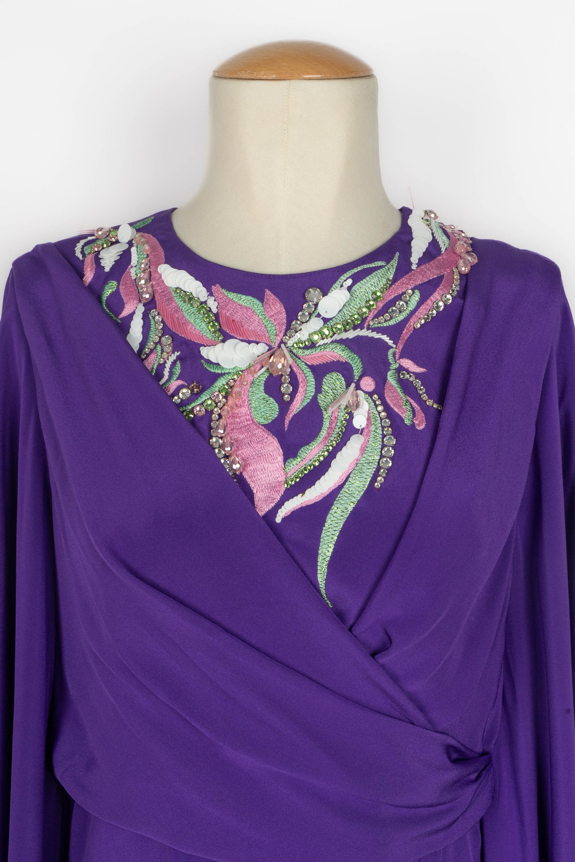 Longue robe en soie Emilio Pucci