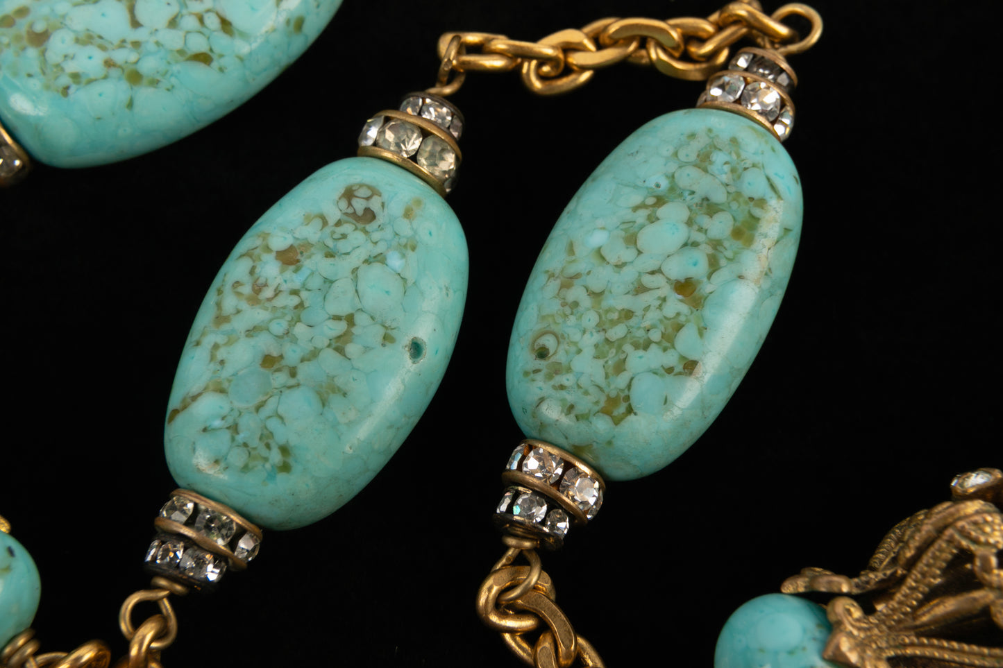 Collier turquoise ancien Chanel