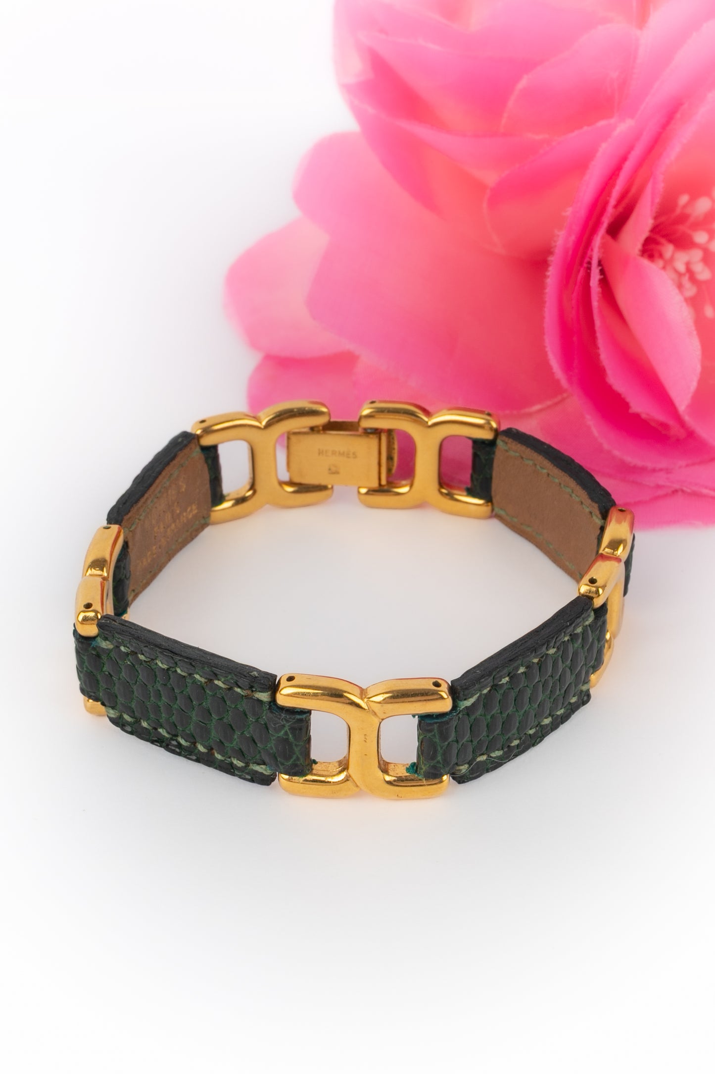 Bracelet en lézard Hermès