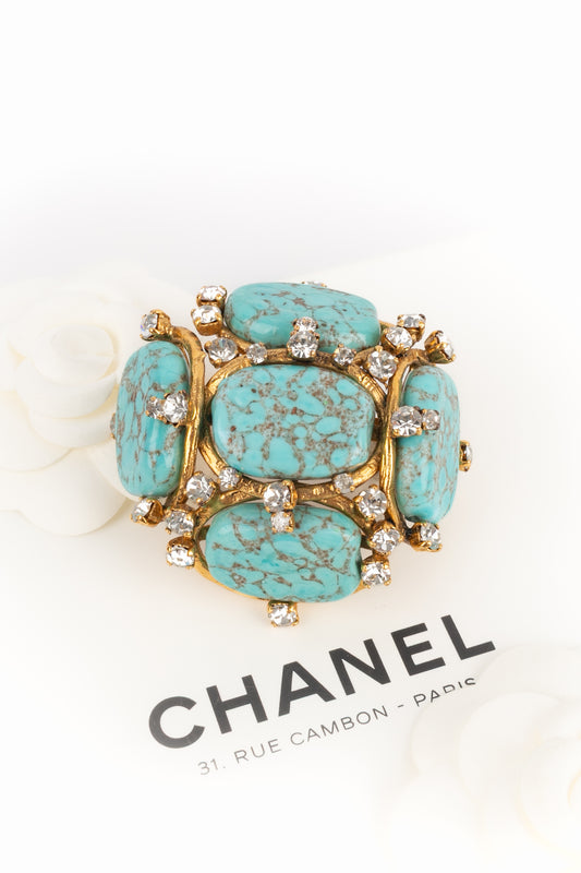 Broche turquoise Chanel 1994
