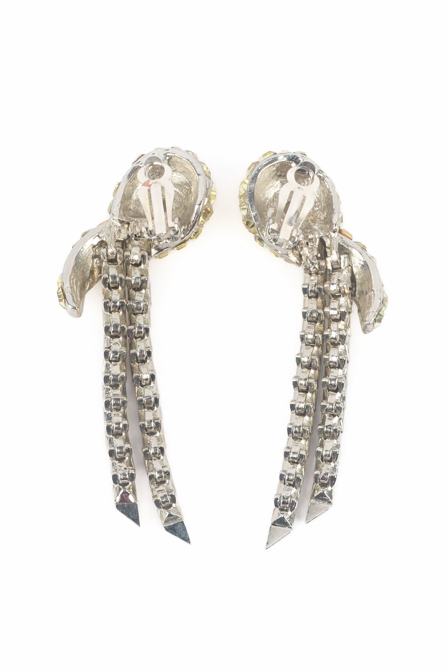 Boucles d'oreilles strass 1950's